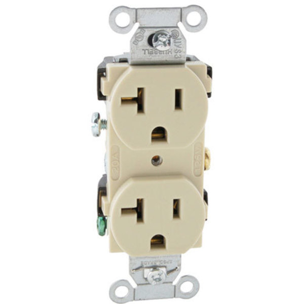 Hubbell Receptacle, Duplex , 125V, 20A CR20I